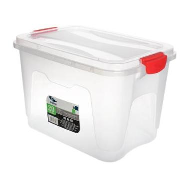Imagem de Caixa Plástica Organizadora Transpaente Multiuso Utiliária Resistente 