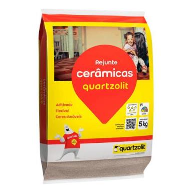 Imagem de Rejunte Quartzolit Preto Grafite 5kg Flexível Para Cerâmica