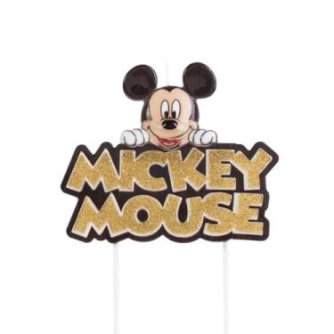 Imagem de Vela de Aniversário Mickey Mouse - Silver Festas