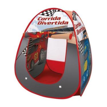 Imagem de Barraca Infantil Meninos Corrida Divertida Dobrável Colorida - Dm Toys