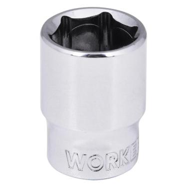 Imagem de Soquete Sextavado Encaixe 1-4 13mm Worker Cromado em Aço Especial com Acabamento 13MM Bivolt