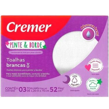 Imagem de Toalha Fralda Bebê Cremer 120cmX70cm Pinte e Borde 100% Algodão