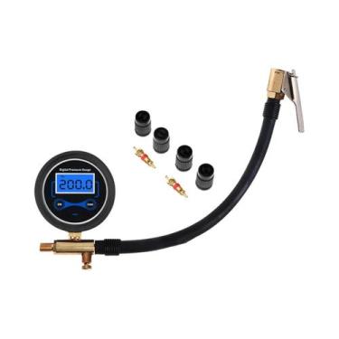 Imagem de Bomba De Ar Digital Compacta Com Display LCD E Conexão Rápida Para Car