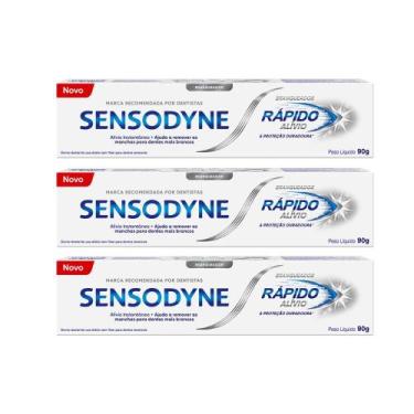 Imagem de Kit 3 unidades Creme Dental Alívio Branqueador 90g Sensodyne