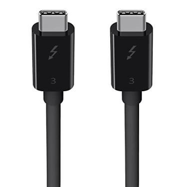Imagem de Belkin Cabo Thunderbolt 3 (USB-C para USB-C) – Cabo USB C para MacBook Air, Galaxy, Apple TV e mais, carregamento rápido de até 100 W, feito para dispositivos USB-C, Thunderbolt 3