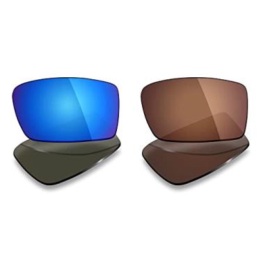 Imagem de 2 pares de lentes polarizadas de substituição da Mryok para óculos de sol Oakley Gascan – Opções