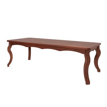 Imagem de Mesa de Jantar Madeira Maciça Imbuia 250 x 110 cm Barcelona 8 Cadeiras Pés Luiz xv - rmi