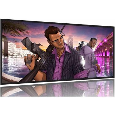 Imagem de Quadro Decorativo GTA com 130x60 Moldura Preta 2x2