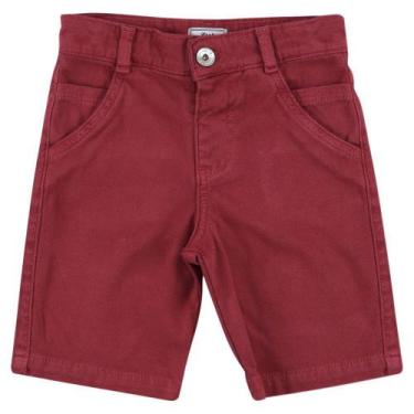 Imagem de Shorts Look Jeans Sarja Collor - Vermelho - 03