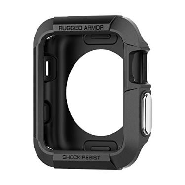 Imagem de Spigen Rugged Armor Capa compatível com Apple Watch 42mm Series 3/2/1 Original (2015) - Preto