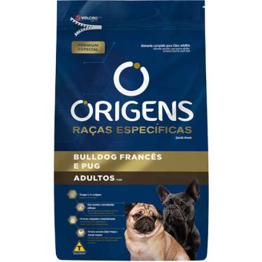 Imagem de Ração Seca Origens Raças Específicas para Cães Adultos das Raças Bulldog Francês e Pug - 1 Kg