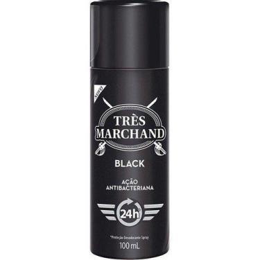 Imagem de Desodorante Spray Três Marchand Black 100ml - Três Machado
