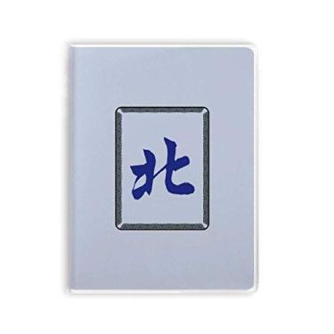 Imagem de Caderno com estampa de azulejos Wind South Mahjong capa macia Diário