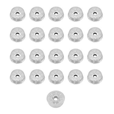 Imagem de 50 pés de borracha redondos médios transparentes – 0,312 A X 0,875 D – Feito nos EUA – Seguro para alimentos, tábuas de corte, eletrônicos, artesanato, trabalho em madeira...