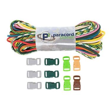 Imagem de Kits de artesanato de paraquedista Craft County 30 m 550 – opções temáticas – para todas as idades e níveis de habilidade – Crie pulseira de paracord, cordão, projetos de chaveiro