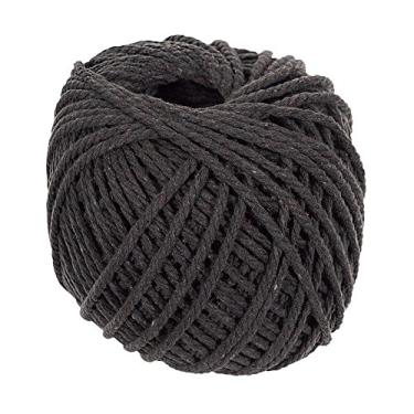 Imagem de Corda de algodão West Coast Paracord – Diâmetro de 4 mm – Comprimento de 50 m (Cinza)