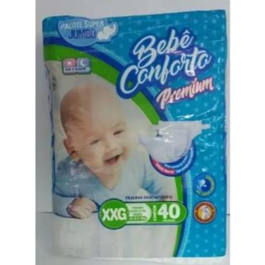 Imagem de Fralda Inf Bebe Conforto Premium Jumbo Xxg C/40