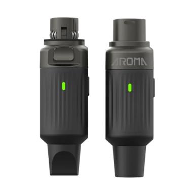 Imagem de KINGSTER VEDO AROMA Sistema de microfone sem fio, adaptador Mic, receptor transmissor dinâmico, 7 canais, plugue XLR, UHF AROMA-ARC2