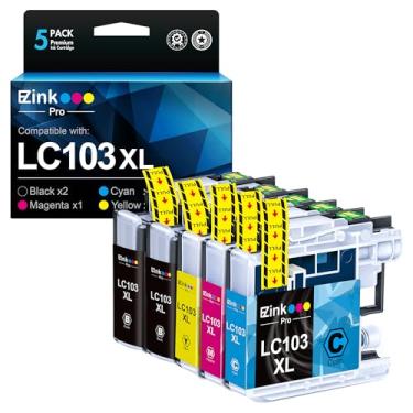 Imagem de E-Z Ink Pro Cartucho de tinta LC103 LC103XL compatível com cartuchos de tinta Brother LC103 LC101 compatíveis com MFC-J870DW MFC-J6920DW MFC-J475DW MFC-J470DW (2B1CMY, 5 pacotes)