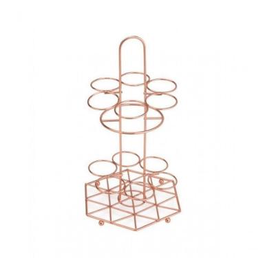 Imagem de Suporte Para Temperos De Ferro Cromado Rose 16x16x31cm Lyor