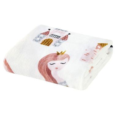 Imagem de Manta Solteiro Kids Flannel Microfibra 1 Peça - Little Princess