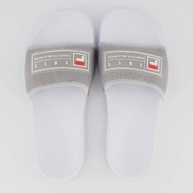 Imagem de Chinelo Fila Drifter Mesh Feminino Branco e Prata, 34