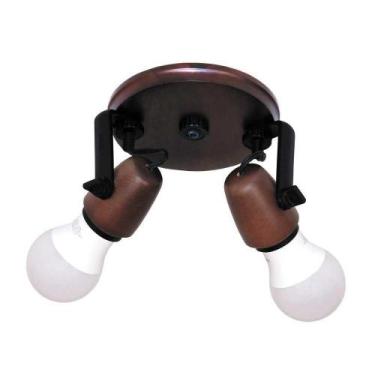 Imagem de Spot Country Envelhecido 2 Lâmpadas 002E -  Luminárias Müller - LUMINA