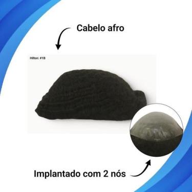 Imagem de Protese Capilar Afro Micropele Hilton 8Wv 20X25 - Cherey