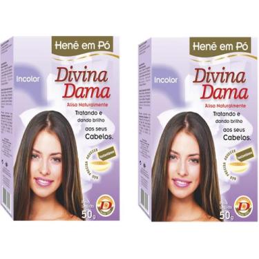 Imagem de HENE EM PO DIVINA DAMA JABORANDI 10x50GR INCOLOR, 02-100GR