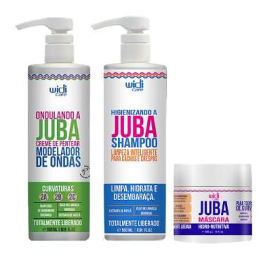 Imagem de Kit Widi Care Juba Creme Ondulando, Máscara e Shampoo