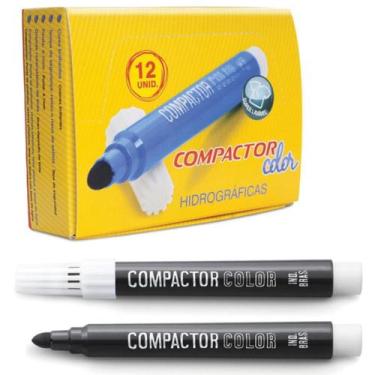 Imagem de Pincel marcador compactor color avulso preto cx com 12 - GNA