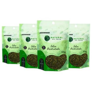 Imagem de Salsa Desidratada Gourmet Qualidade Premium 30g Kit 4 Pouch - Natural 