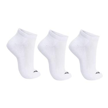 Imagem de Kit Meia Mizuno Basic Sem Cano Unissex, 39 ao 42, Branco