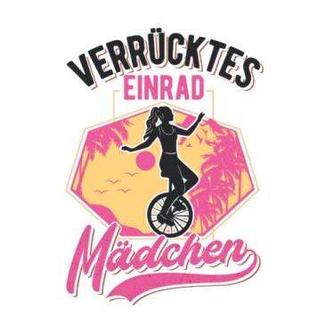 Imagem de Einradfahrerin Notizbuch: Verrücktes Einrad Mädchen Einradfahrerin Unicycle / 6x9 Zoll / 120 karierte Seiten Seiten