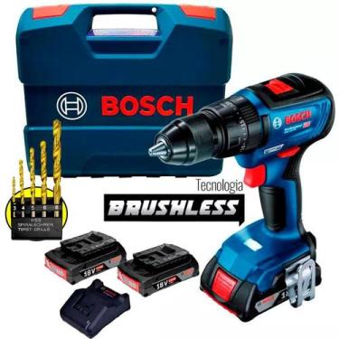 Imagem de Parafusadeira Furadeira Impacto 18V Brushless 2 Baterias GSB 18V-50 BO