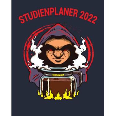 Imagem de Studienplaner 2022: 2 Jahres Wochenplaner zum notieren, organisieren und planen 8x10. Kalender/Terminkalender/Kontakt- / Geburtstags listen / 2022 und 2022 / Kaffeekalender 2022