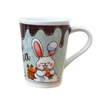 Imagem de Caneca Cônica 220ml Páscoa - Porcelana Dec. Caneca Completa