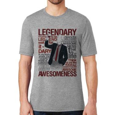 Imagem de Camiseta Legendary Awesomeness - Foca na Moda, Cinza, M