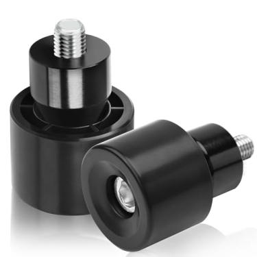 Imagem de kekykm Roda decorativa de motocicleta Rotatable Crash Bar End Sliders M12 parafuso compatível com Harley Davidson Touring Saddlebag Guard Engine Guard Bar Street Glide Road Glide King Electra/Ultra