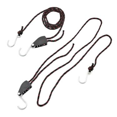 Imagem de Kayak Tie Down Strap, 2PCS Rope Ratchet Cordas Ajustáveis Hanger Carga de Trabalho até 299.8lbs Canoe Tie para Kayak Canoe Boat (2,5 m)