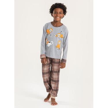 Imagem de Pijama Infantil Menino Longo Preguiça - Molekada, 4