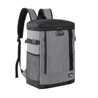 Imagem de Mochila Bolsa Térmica Cooler para Cerveja, Praia e Alimentos (Cinza)