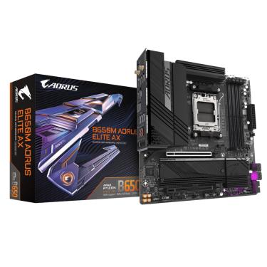 Imagem de Placa Mae Gigabyte AMD (AM5) MATX DDR5 - B650M Aorus Elite AX 1.3