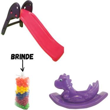 Imagem de Monte agora Brinquedo Escorregador Baby Kids 2 Degraus Infantil - Esco