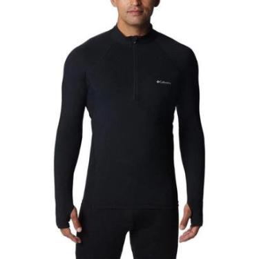 Imagem de Camisa Térmica Columbia Midweight Stretch Half Zip Masculina - Preto EEG-Masculino