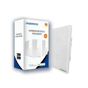 Imagem de Interruptor Novadigital LITE 2 Teclas Wi-Fi - Nova Digital, Branco