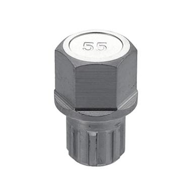 Imagem de X AUTOHAUX Porca de chave de trava de roda de carro 10PT para Volkswagen para VW Jetta/Passat/Golf/Coelho/GTI para chaves hexagonais Audi Spline com 10 dentes quadrados, soquete de parafuso antifurto