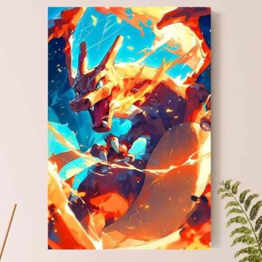 Imagem de Placa Quadro Decorativo Po.ke.mon - Ch.ari.za.rd (Charizard_02)