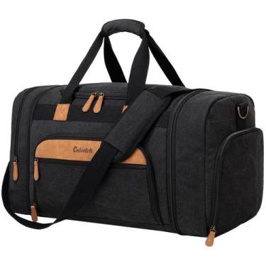 Imagem de Mochila Celvetch Canvas 50L expansível de viagem cinza escuro