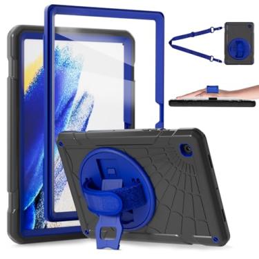 Imagem de Stweap Capa para Galaxy Tab A8, para Samsung Galaxy Tab A8 de 10,5 polegadas 2022 com protetor de tela, alça de mão giratória 360 e suporte, capa à prova de quedas para Galaxy Tab A8